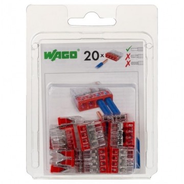 WAGO COMPACT 2273-204 Szybkozłączka 4x 0,5-2,5mm2 na drut 450V/24A ORYGINALNA blister 20szt.