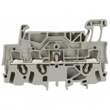 WAGO TOPJOBS 2002-1301 Złączka szynowa 3-przewodowa 2,5mm2 na szynę TH35 szara