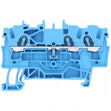 WAGO TOPJOBS 2002-1304 Złączka szynowa 3-przewodowa 2,5mm2 na szynę TH35 niebieska