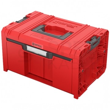 Walizka szafka na narzędzia i akcesoria z 2x przegrodami szufladami 450x310x244 12L czerwona QBRICK SYSTEM PRO RED Ultra HD Drawer 1 Toolbox 2.0 Basic