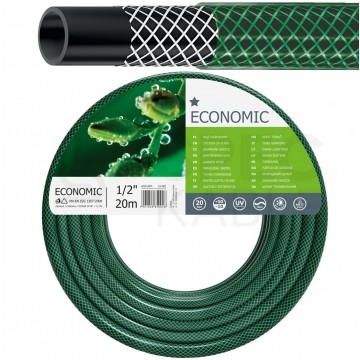 Wąż ogrodowy 1/2" zielony 20m 3-warstwowy 20 Bar Economic CELLFAST