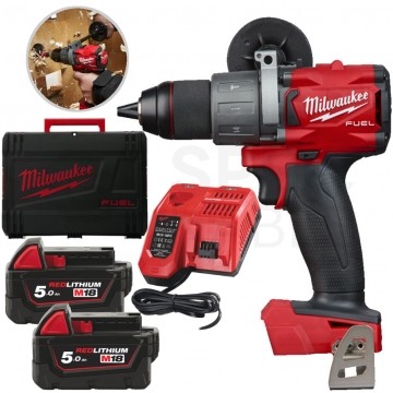 Wiertarko-wkrętarka udarowa bezszczotkowa akumulatorowa 18V w walizce FPD2-502X M18 MILWAUKEE