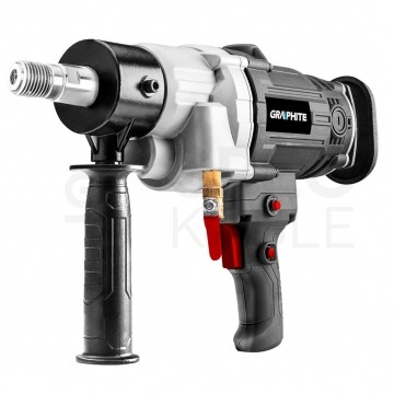 Wiertnica diamentowa sieciowa 230V 2200W wiertarka, otwornica do kamienia i betonu w zestawie z akcesoriami GRAPHITE 58G540