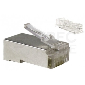 Wtyk modularny RJ45 8P8C kat.6 ekranowany STP linka Alantec WORECZEK 50szt.