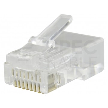 Wtyk modularny RJ45 8P8C kat.6 nieekranowany UTP linka NEKU WORECZEK 50szt