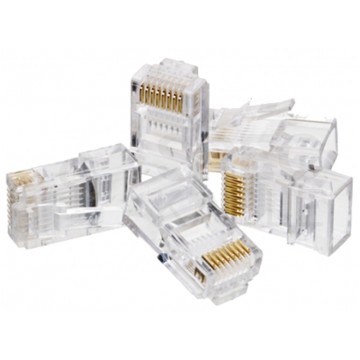 Wtyk modularny RJ45 8P8C kat.6 nieekranowany UTP linka WORECZEK 100szt.