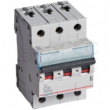 Wyłącznik nadprądowy S 3-faz. C 10A S303 Legrand
