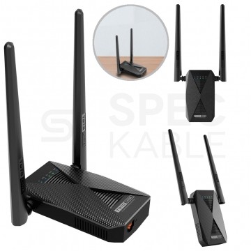 Wzmacniacz sygnału WiFi AC1200 Dual Band 1x RJ45 100Mb/s, 2x 5dBi TOTOLINK