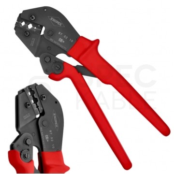 Zaciskarka do złączy koncentrycznych typu SMA, BNC, TNC, UHF uniwersalna KNIPEX 97 52 10