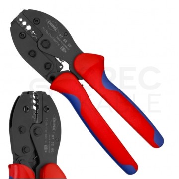 Zaciskarka do złączy koncetryncznych typu F, BNC, TNC uniwersalna KNIPEX 97 52 50