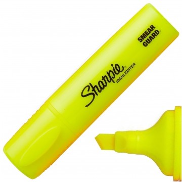 Zakreślacz Sharpie FLUO XL żółty wodoodporny ze ściętą końcówką 6mm
