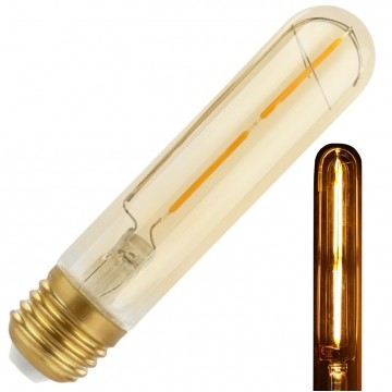 Żarówka LED E27 230V 2W T30 COG Gold ciepła
