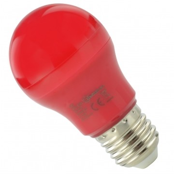 Żarówka LED E27 230V 4.9W GLS czerwona