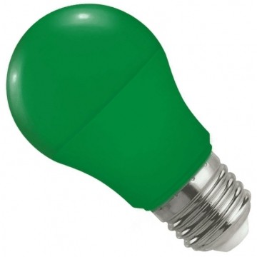 Żarówka LED E27 230V 4,9W GLS zielona