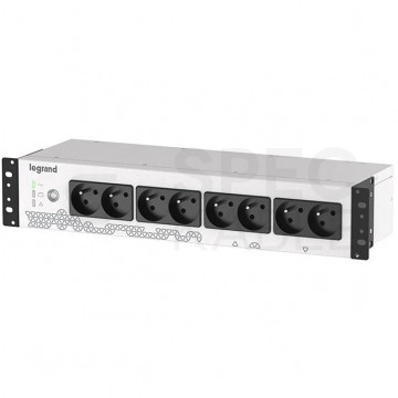 Zasilacz awaryjny UPS RACK 19" 2U 480W / 800VA 8 gniazd [2P+Z] + 1x akumulator 9Ah Legrand Keor PDU