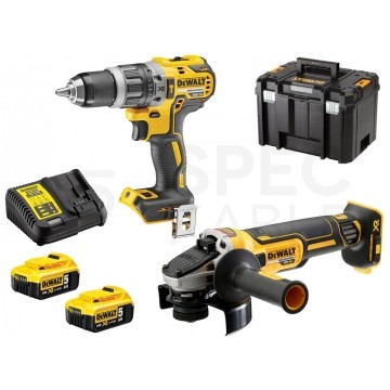 ZEST. ELEKTRONARZĘDZI AKUM. DCD796+DCG405 2*5.0AH DEWALT