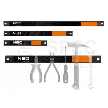 Zestaw listw uchwytów magnetycznych na narzędzia organizer 3szt. udźwig 3-10kg NEO 84-144