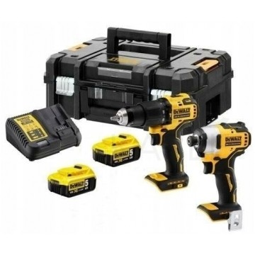 ZESTAW WKRĘTARKA DCD708 + ZAKRĘTAKRA DCF809 18V 2*5.0AH DEWALT