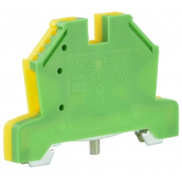 Złączka na szynę TH35 2,5-4mm2 zielono-żółta PE