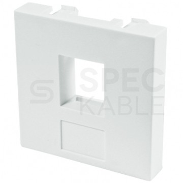 Adapter keystone pojedynczy 2M 45x45 biały Mediabox
