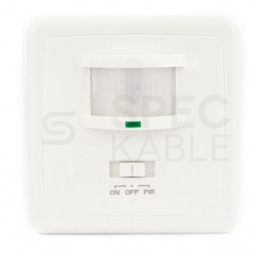 Czujnik ruchu automatyczny PIR, detektor podtynkowy 1200W 230V 160st. o zasięgu działania 9m biały ORNO