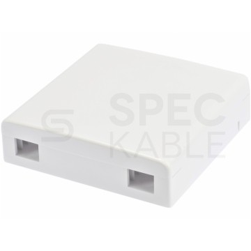 Gniazdo abonenckie światłowodowe FO FTTH na 2 adaptery SC simplex Alantec