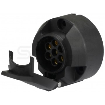 Gniazdo przyczepowe 7-pin 12V/24V plastikowe