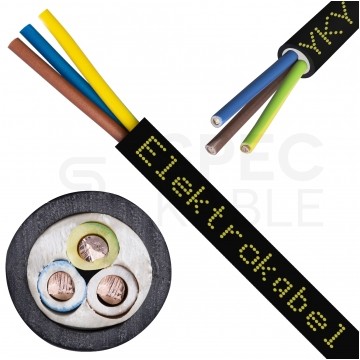 Kabel energetyczny ziemny YKY 3x1,5mm2 czarny 0,6/1kV drut Elektrokabel