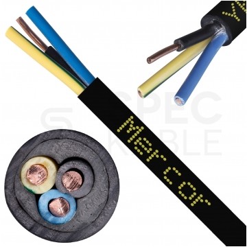 Kabel energetyczny ziemny YKY 3x2,5mm2 czarny 0,6/1kV drut Mercor
