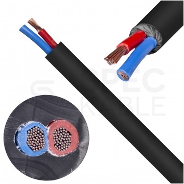 Kabel głośnikowy LY225S 2x2,5mm2 Cu twinaxial czarny Klotz