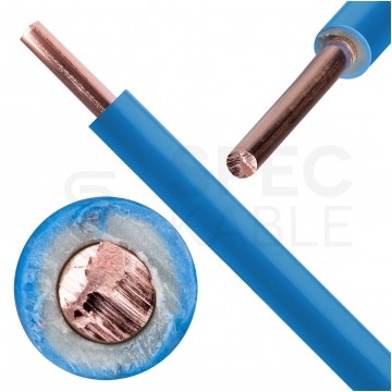 Kabel instalacyjny DY / H07V-U 0,5mm2 jednożyłowy niebieski 450/750V drut Elektrokabel