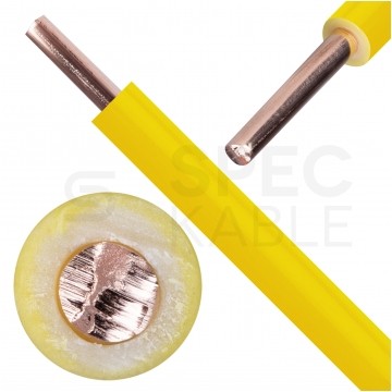 Kabel instalacyjny DY / H07V-U 1mm2 jednożyłowy żółty 450/750V drut Elektrokabel