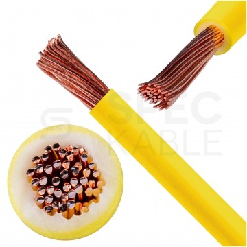 Kabel instalacyjny LgY / H05V-K 0,35mm2 jednożyłowy żółty 300/500V giętki linka Texsim