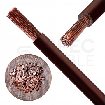 Kabel instalacyjny LgY / H07V-K 6mm2 jednożyłowy brązowy 450/750V giętki linka Helukabel
