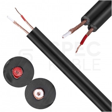 Kabel instrumentalny IY205 2x0,22mm2 Cu niezbalansowany czarny Klotz