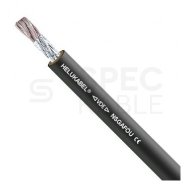 Kabel przemysłowy gumowy NSGAFÖU 6mm2 jednożyłowy czarny 1,8/3kV zewnętrzny olejoodporny (odporny na zwarcia) linka Helukabel