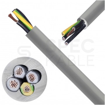 Kabel sterowniczy BiT 500 H 4x0,5mm2 szary 300/500V numerowany bezhalogenowy B2ca linka Bitner