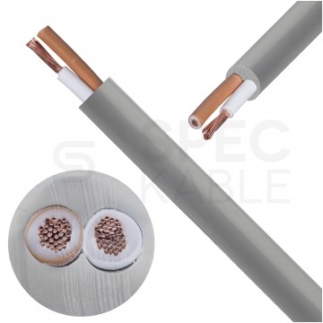 Kabel sterowniczy BiT LiHH 2x1mm2 szary 300/300V bezhalogenowy Dca linka Bitner