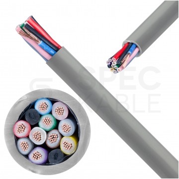 Kabel sterowniczy BiT LIYY 10x0,75mm2 szary 300/300V olejoodporny linka Bitner