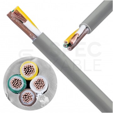 Kabel sterowniczy BiT LIYY 4x0,75mm2 szary 300/300V olejoodporny linka Bitner