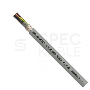Kabel sterowniczy F-CY-JZ 4x0,75mm2 szary 300/500V ekranowany numerowany olejoodporny linka Helukabel