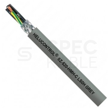 Kabel sterowniczy HELUCONTROL OZ-520-HMH-C 2x1mm2 szary 300/500V ekranowany bezhalogenowy numerowany olejoodporny B2ca linka Helukabel
