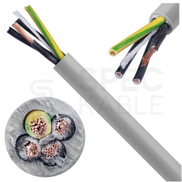 Kabel sterowniczy JZ-500 4x2,5mm2 szary 300/500V numerowany olejoodporny linka Helukabel