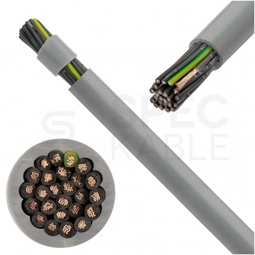 Kabel sterowniczy OPVC-JZ 25x0,75mm2 szary 300/500V numerowany olejoodporny linka TKD