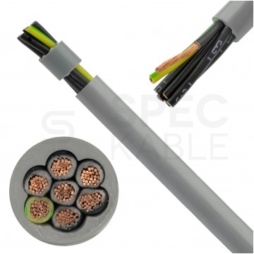 Kabel sterowniczy OPVC-JZ 7x1,5mm2 szary 300/500V numerowany olejoodporny linka TKD