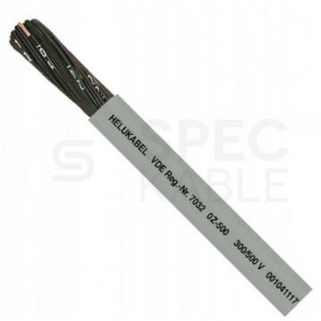 Kabel sterowniczy OZ-500 3x0,5mm2 szary 300/500V numerowany olejoodporny linka Helukabel