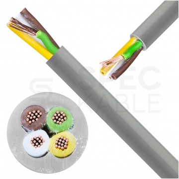 Kabel sterowniczy TECHNOTRONIK LIYY 4x0,25mm2 szary 300/300V olejoodporny linka Technokabel