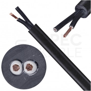 Kabel sterowniczy ziemny BiT 500 Black FR 2x1,5mm2 czarny 300/500V zasilający numerowany olejoodporny linka Bitner