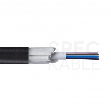 Kabel światłowodowy U­DQ(ZN)BH 8 włókien MM 50/125 OM3 uniwersalny Dca bezhalogenowy LSOH czarny C&C