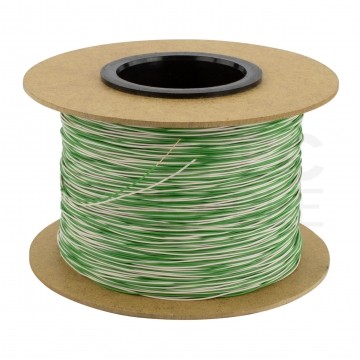 Kabel telekomunikacyjny krosówka TDY 2x0,5mm biało-zielony 150V montażowy drut Mercor